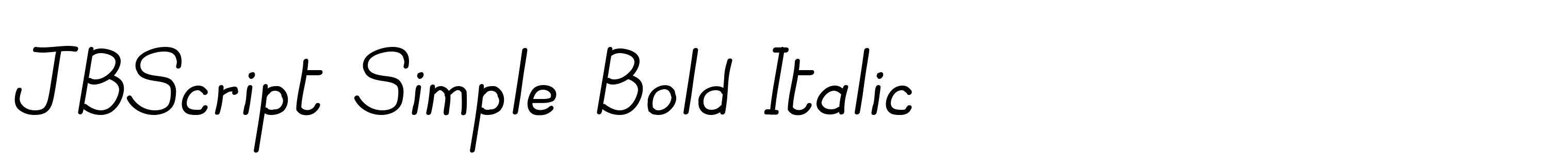 JBScript Simple Bold Italic